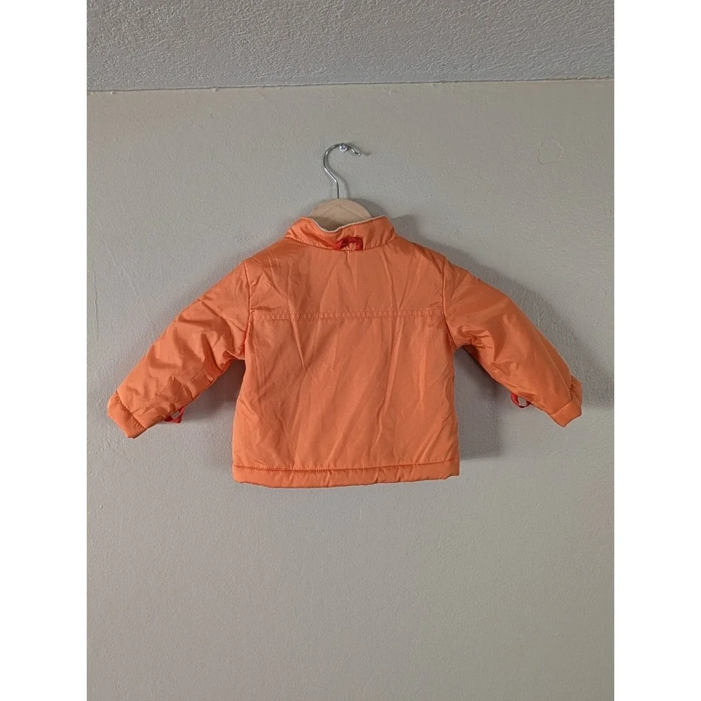 Cat & Jack‎ Toddler 3-in-1 Puffer Jacket Set Orange Woodland Animals Child 12m